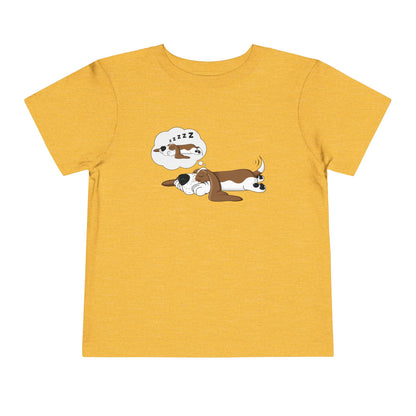 Dreaming of Sleeping Basset Hound - Toddler Tee