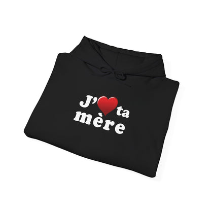 J' ♥ te mère - Unisex Heavy Blend™ Hooded Sweatshirt