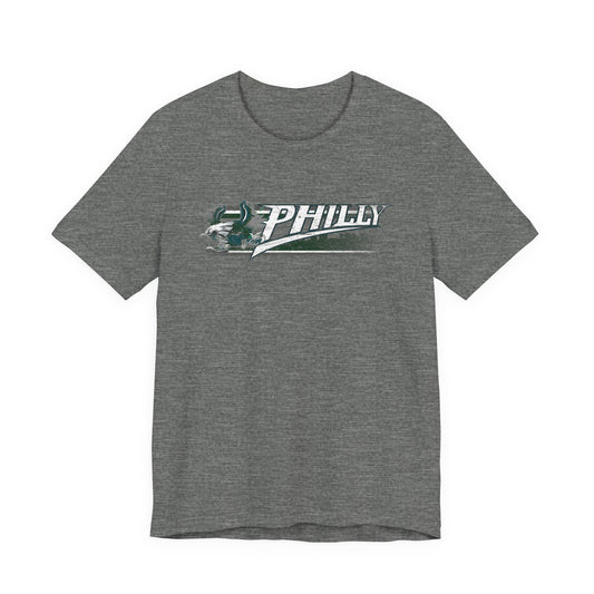 Gas Pump Eagle Swooshing (for Philly fans) - Unisex Jersey Short Sleeve Tee