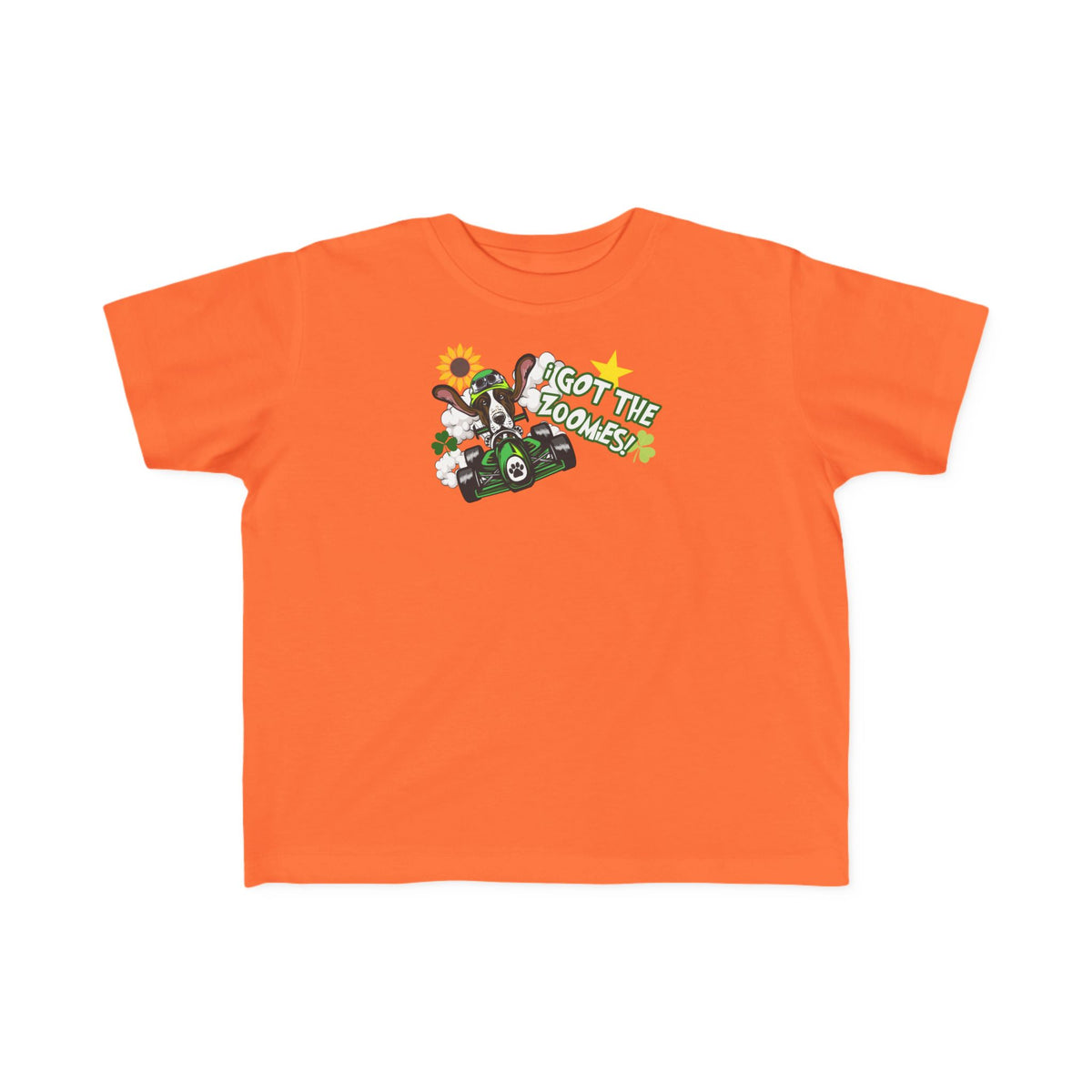 'I Got The Zoomies' Basset Hound In A Racecar - Toddler Tee