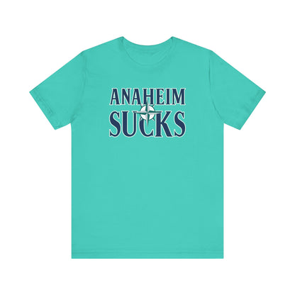Anaheim Sucks (for Seattle fans) - Unisex Jersey Short Sleeve Tee