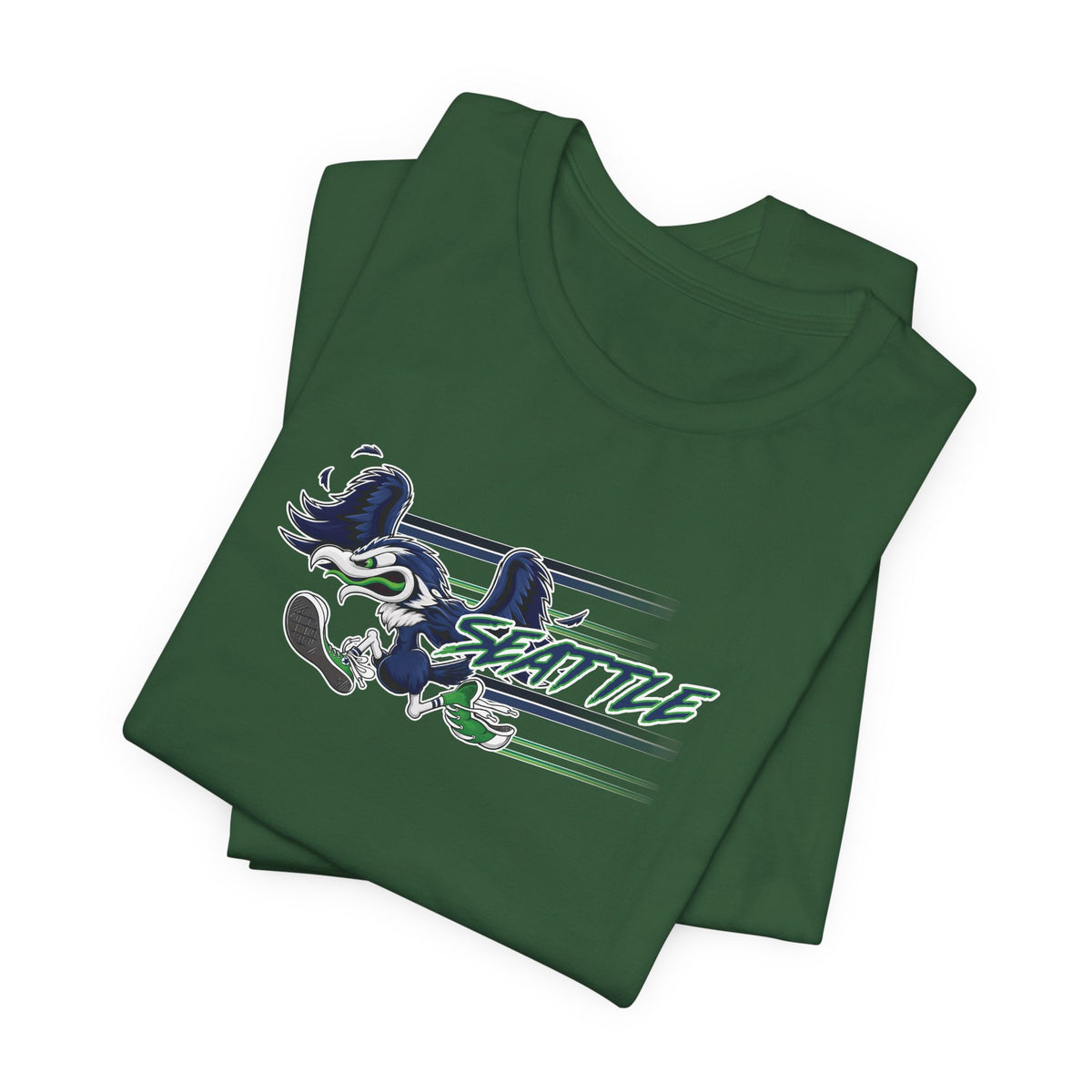 Gas Pump Seahawk (for Seattle fans) - Unisex Jersey Short Sleeve Tee