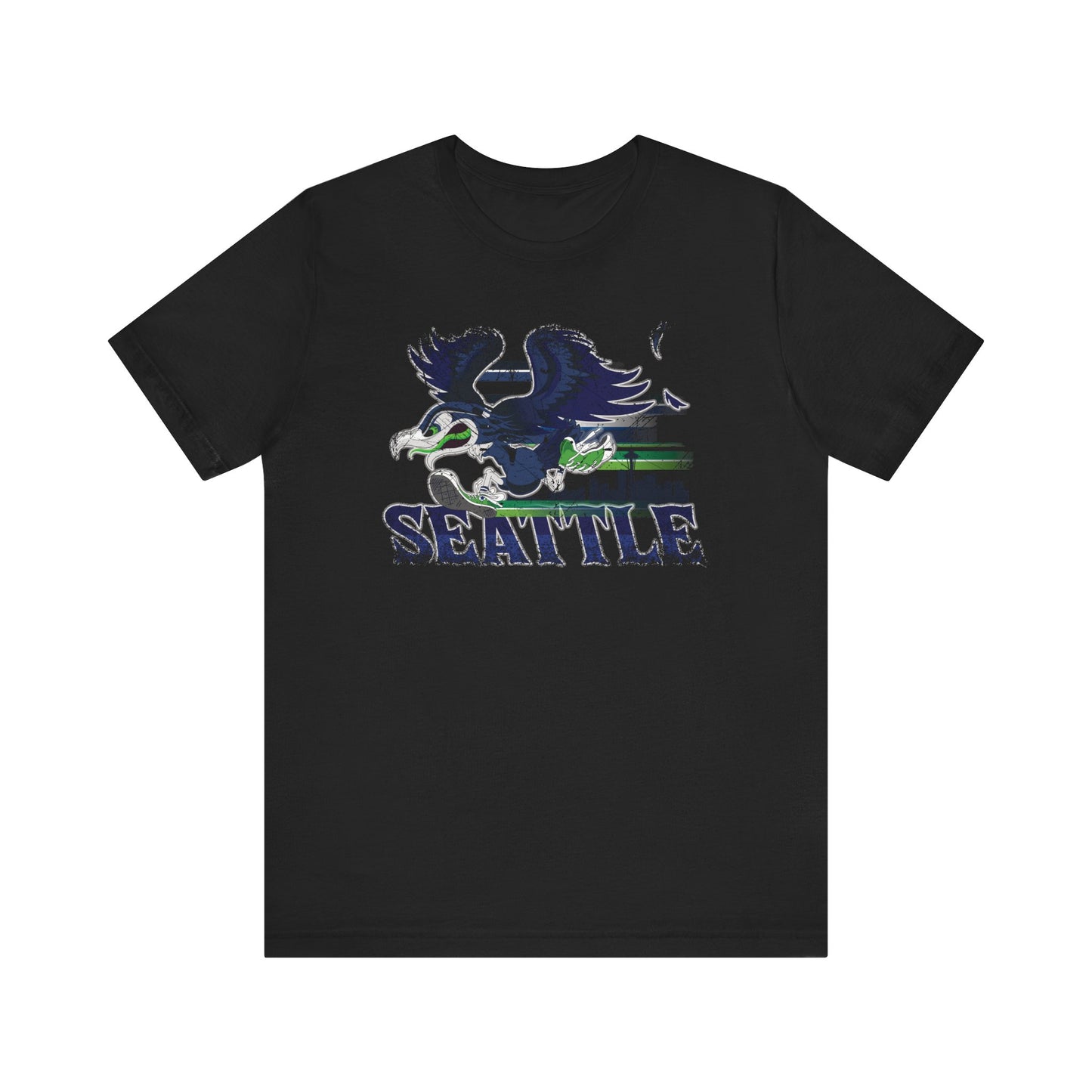 Gas Pump Seahawk (for Seattle fans) - Unisex Jersey Short Sleeve Tee