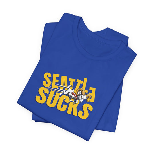 Seattle Sucks (for Los Angeles fans) - Unisex Jersey Short Sleeve Tee