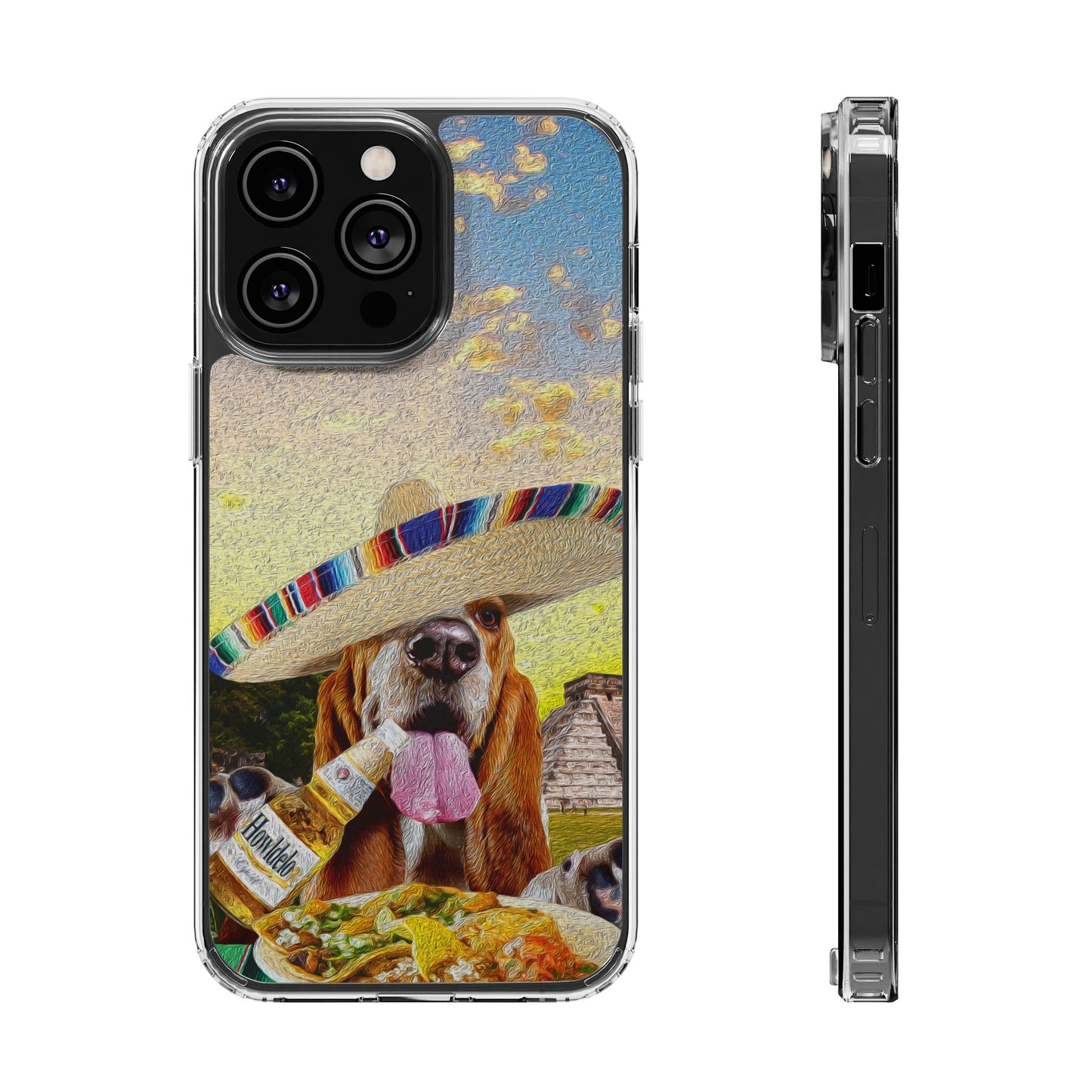 Basset Hound Eating Mexican Cuisine In Mexico - Clear Case