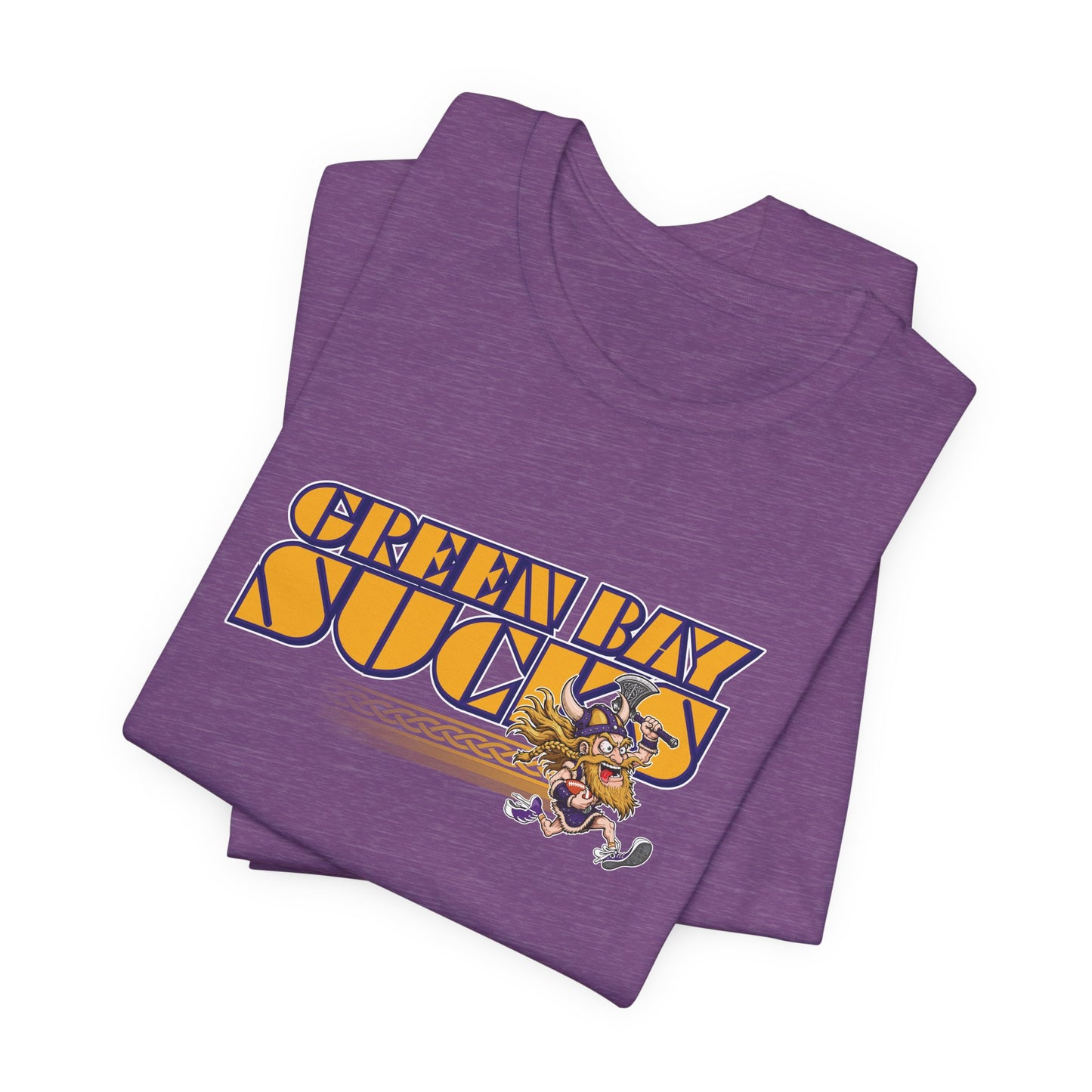 Green Bay Sucks (for Minnesota fans) - Unisex Jersey Short Sleeve Tee