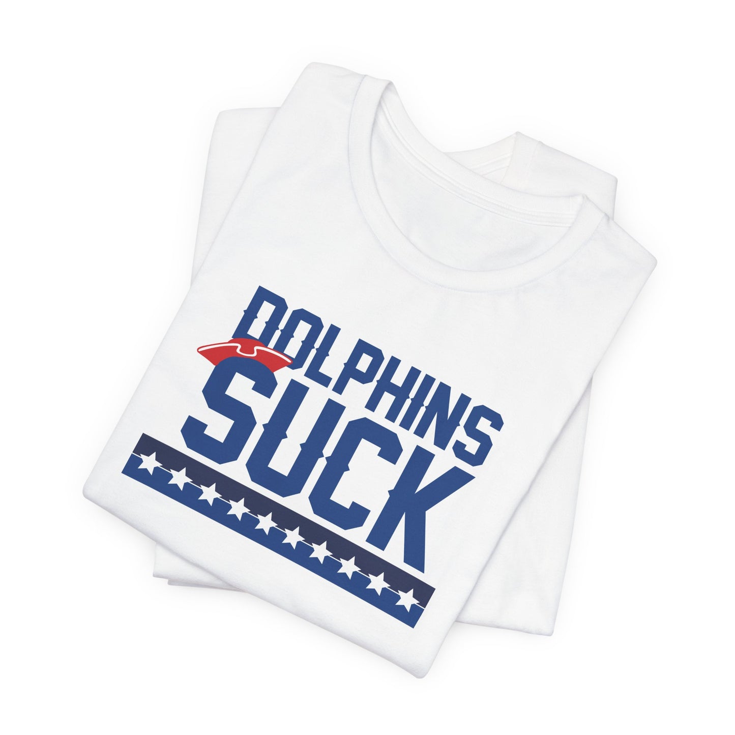 Shiny Mammal Fish Suck (for New England fans) - Unisex Jersey Short Sleeve Tee