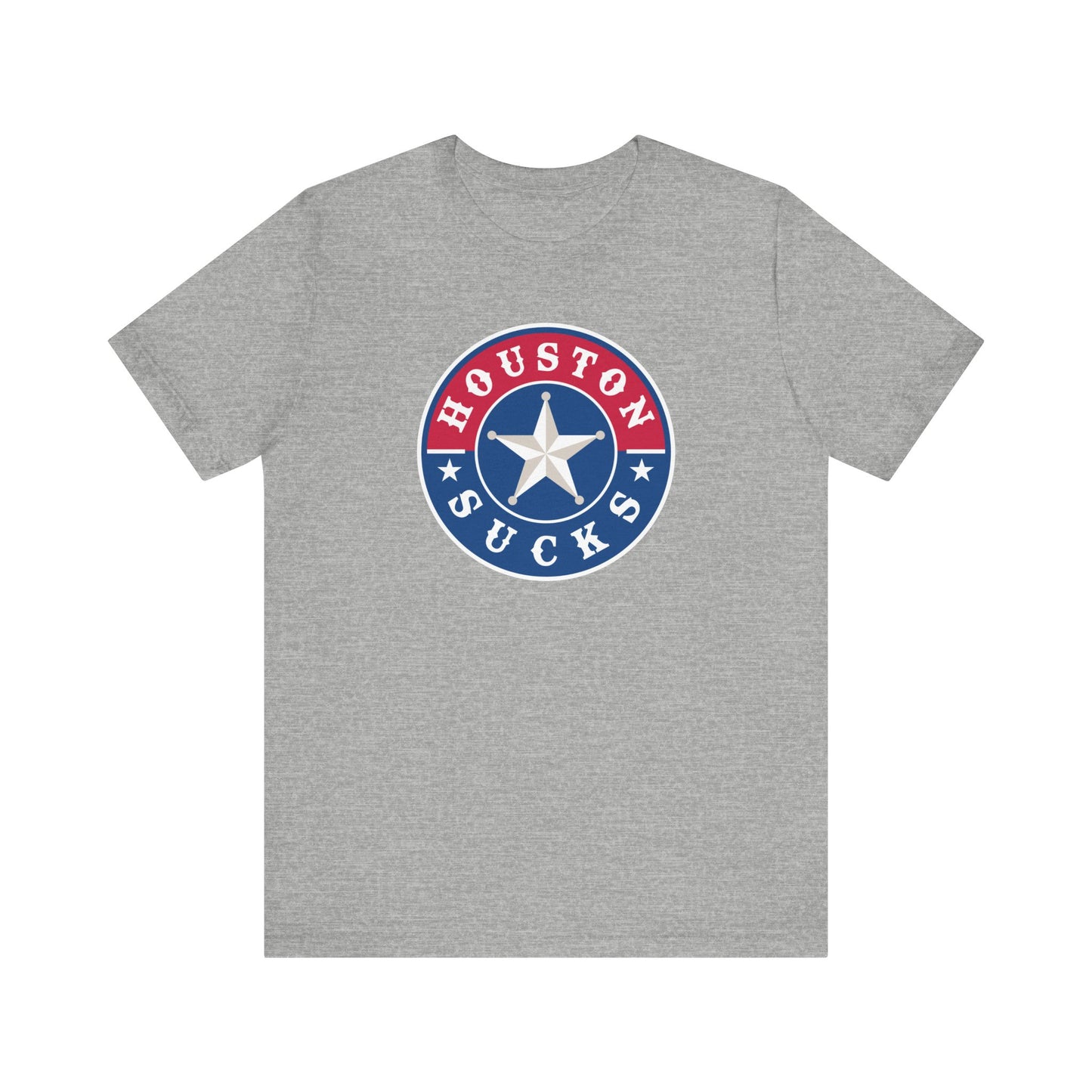 Houston Sucks (for TX Rangers fans) - Unisex Jersey Short Sleeve Tee