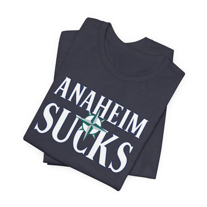 Anaheim Sucks (for Seattle fans) - Unisex Jersey Short Sleeve Tee