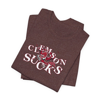 Clemson Sucks (for South Carolina fans) -   Crazy Fighting Rooster T-Shirt