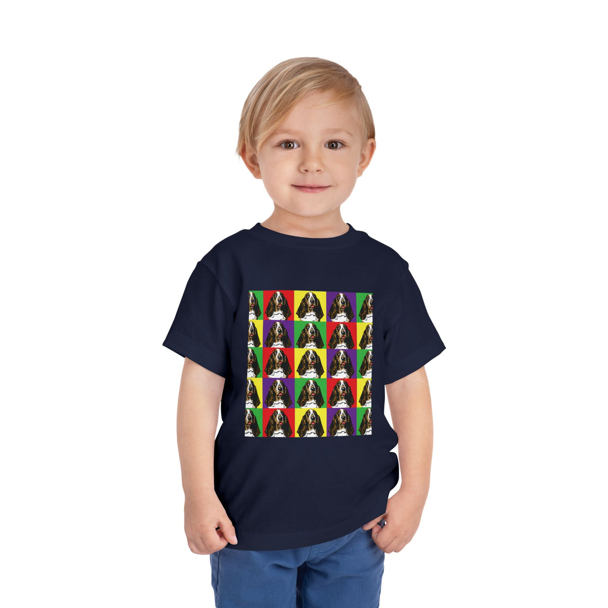 Basset Hound Pop Art - Toddler Tee