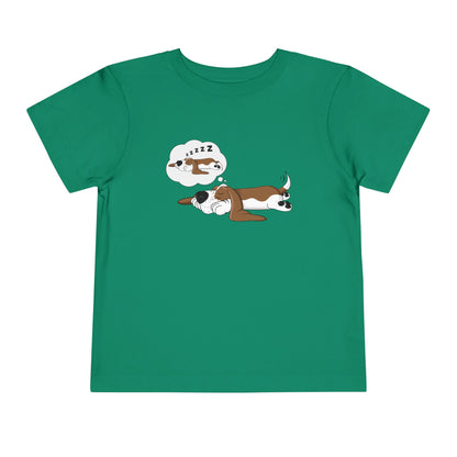 Dreaming of Sleeping Basset Hound - Toddler Tee