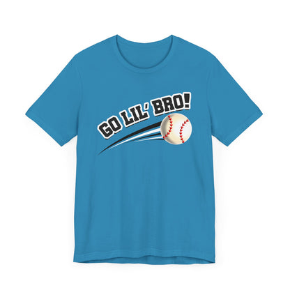 Go Lil' Bro! (Sibling Revelry Baseball) - Unisex Jersey Short Sleeve Tee