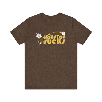 Houston Sucks! (Padres fan art) - Unisex Jersey Short Sleeve Tee