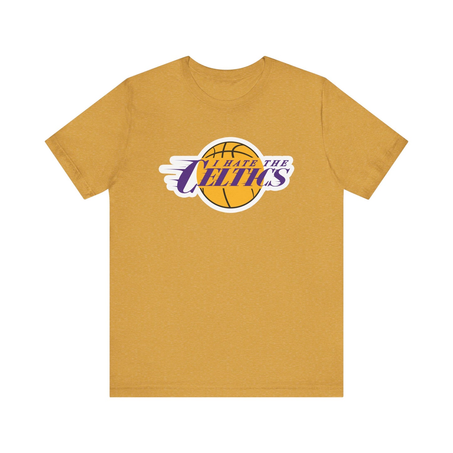 I Hate The Boston Team (for Lake Show fans) - Unisex Jersey Short Sleeve Tee