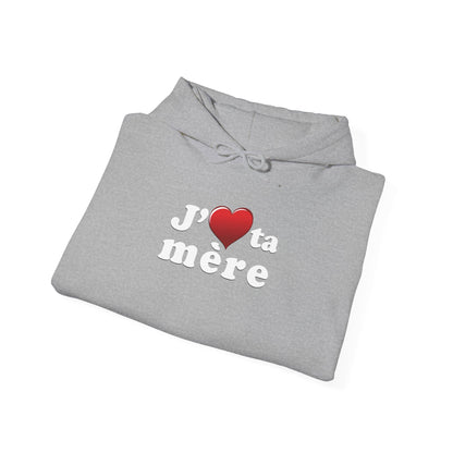 J' ♥ te mère - Unisex Heavy Blend™ Hooded Sweatshirt