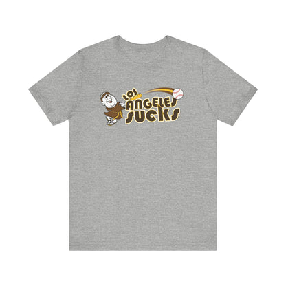 Los Angeles Sucks! (Padres fan art) - Unisex Jersey Short Sleeve Tee