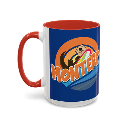 Board Bandit, Monterey, California -  Surfboard Stealing Otter - Accent Coffee Mug – 11/15oz