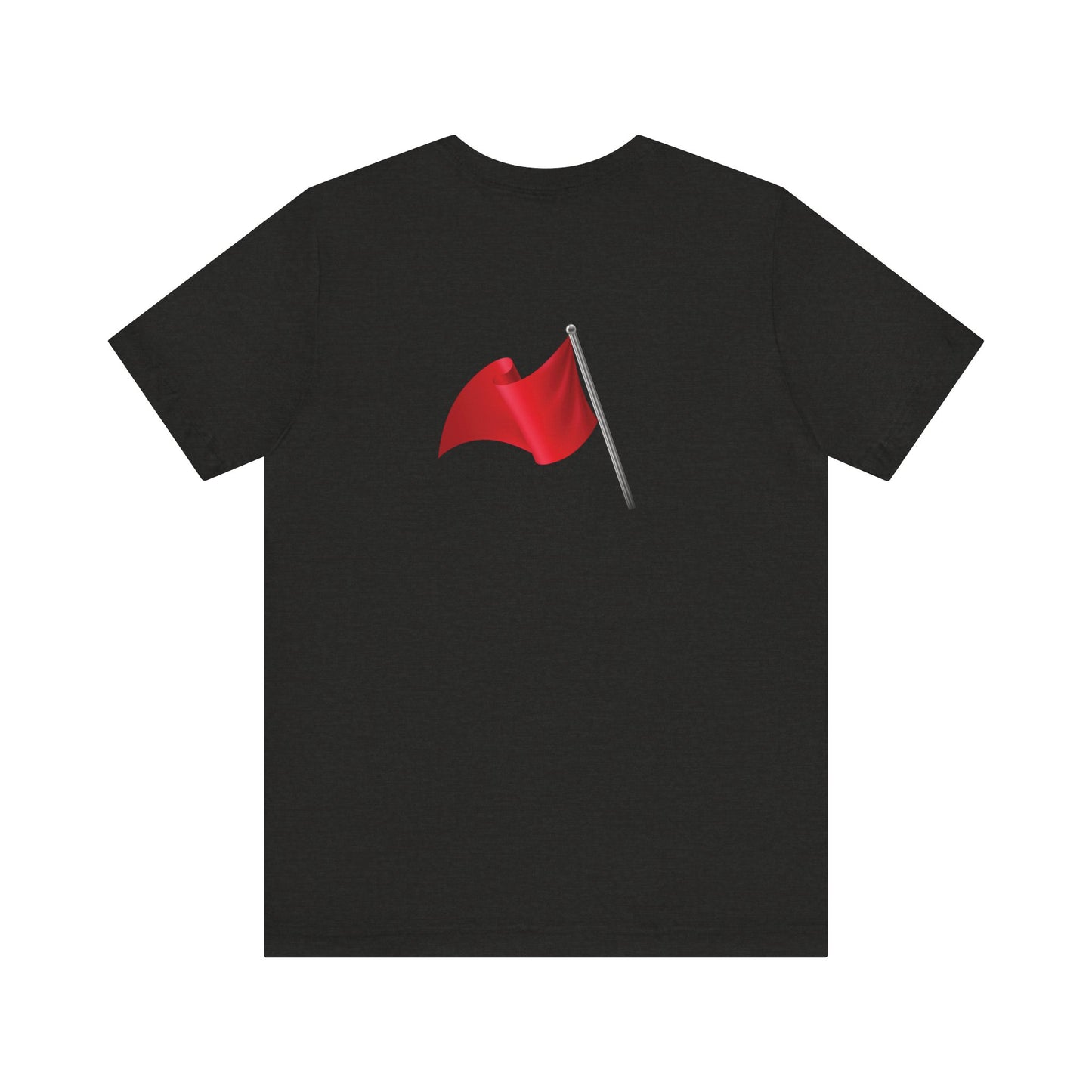 Walking Red Flag (flag front & flag reversed on back)  - Unisex Jersey Short Sleeve Tee
