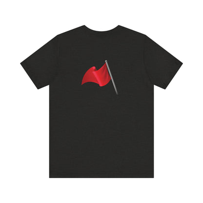 Walking Red Flag (flag front & flag reversed on back)  - Unisex Jersey Short Sleeve Tee