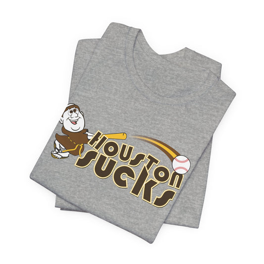 Houston Sucks! (Padres fan art) - Unisex Jersey Short Sleeve Tee