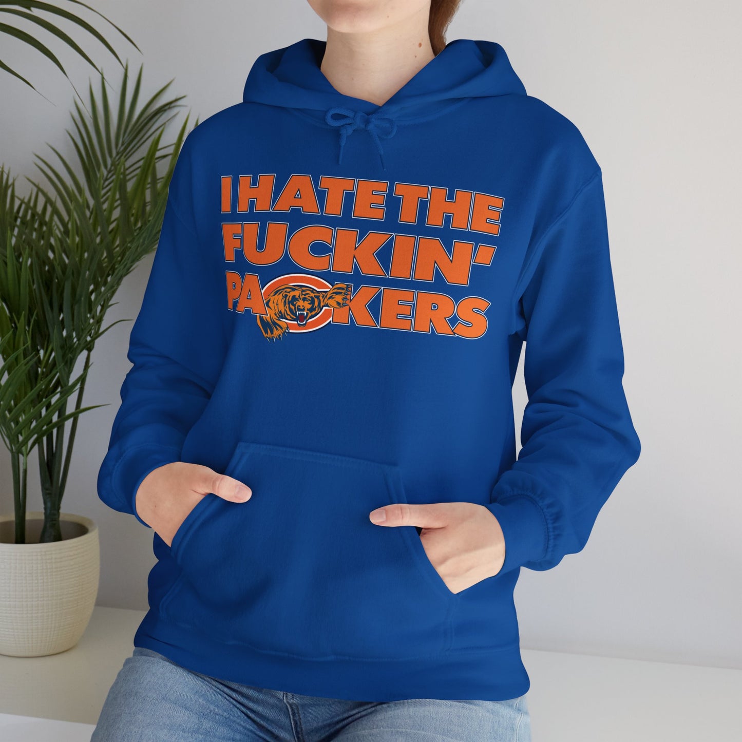 I Hate The Pack (Chicago Fan) - Unisex Heavy Blend™ Hooded Sweatshirt
