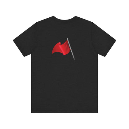 Walking Red Flag (flag front & flag reversed on back)  - Unisex Jersey Short Sleeve Tee