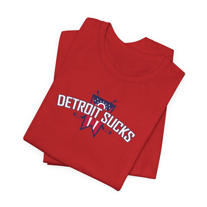 Detroit Sucks (for Columbus fans) - Unisex Jersey Short Sleeve Tee