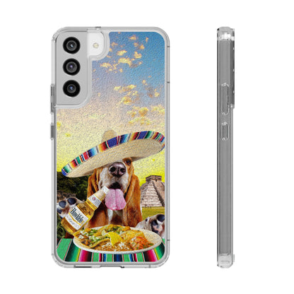 Basset Hound Eating Mexican Cuisine In Mexico - Clear Case
