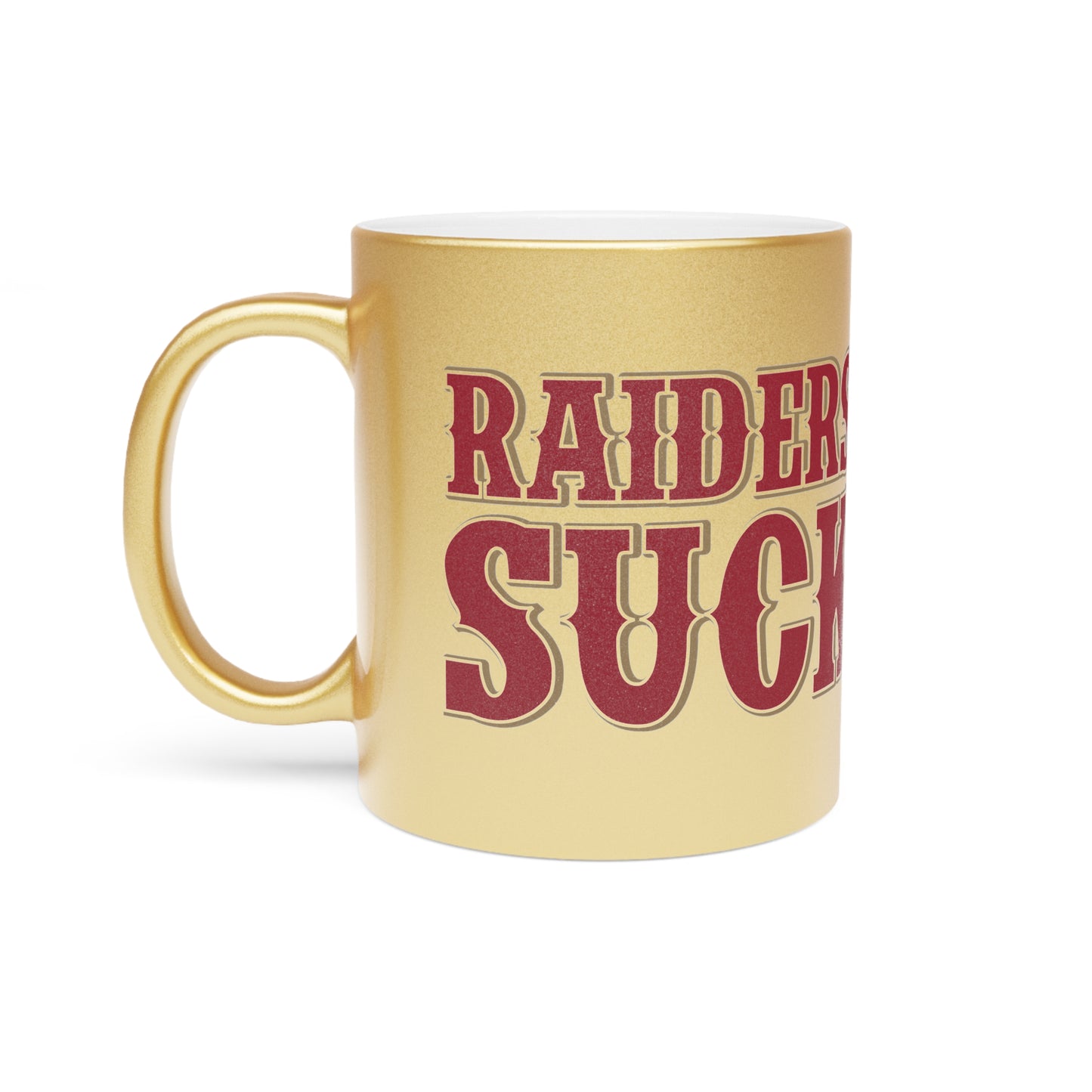 Vegas Sucks (for San Francisco fans) - Metallic Gold Mug