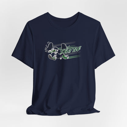 Gas Pump Seahawk (for Seattle fans) - Unisex Jersey Short Sleeve Tee