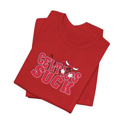 That Green Leprechaun Team Sucks (for Chicago fans) - Unisex Jersey Short Sleeve Tee