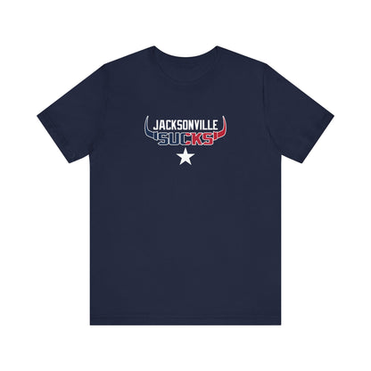 Jax Sux (for Houston fans) - Unisex Jersey Short Sleeve Tee