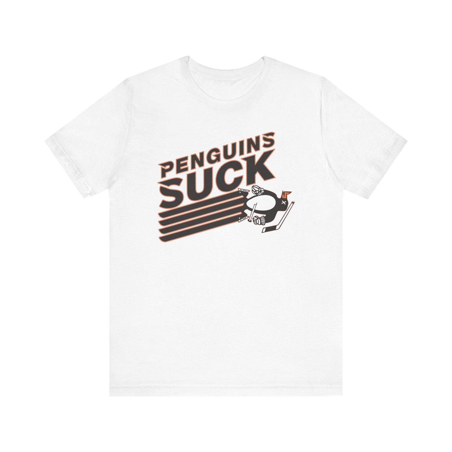Penguins Suck (for Flyers fans) - Unisex Jersey Short Sleeve Tee