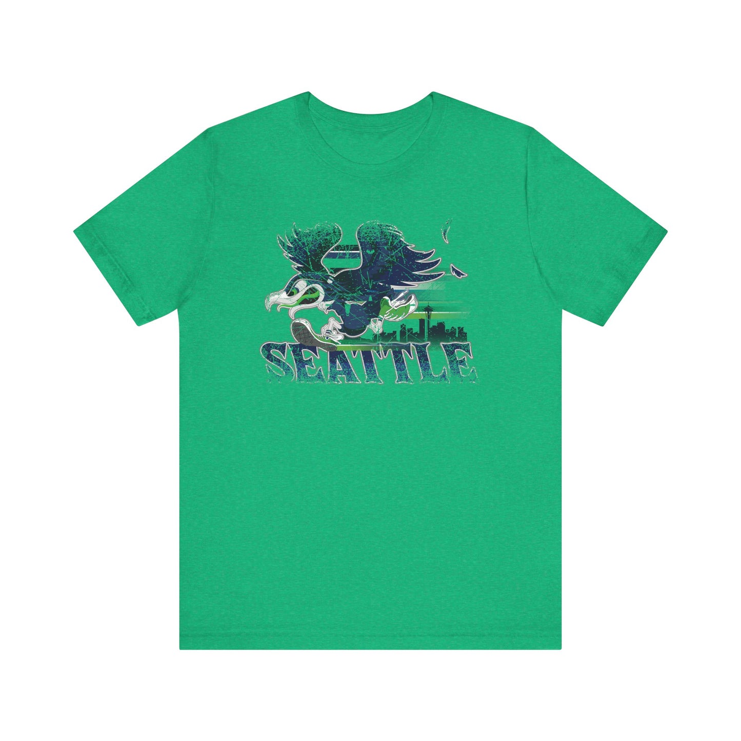 Gas Pump Seahawk (for Seattle fans) - Unisex Jersey Short Sleeve Tee
