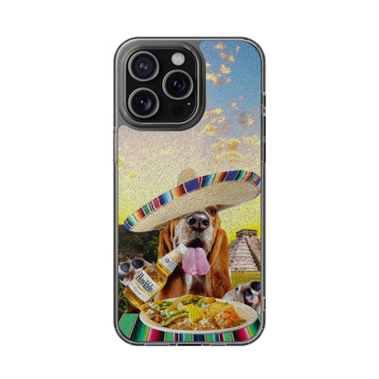 Basset Hound Eating Mexican Cuisine In Mexico - Clear Case