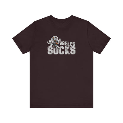 L.A. sux (for Las Vegas fans) - Unisex Jersey Short Sleeve Tee