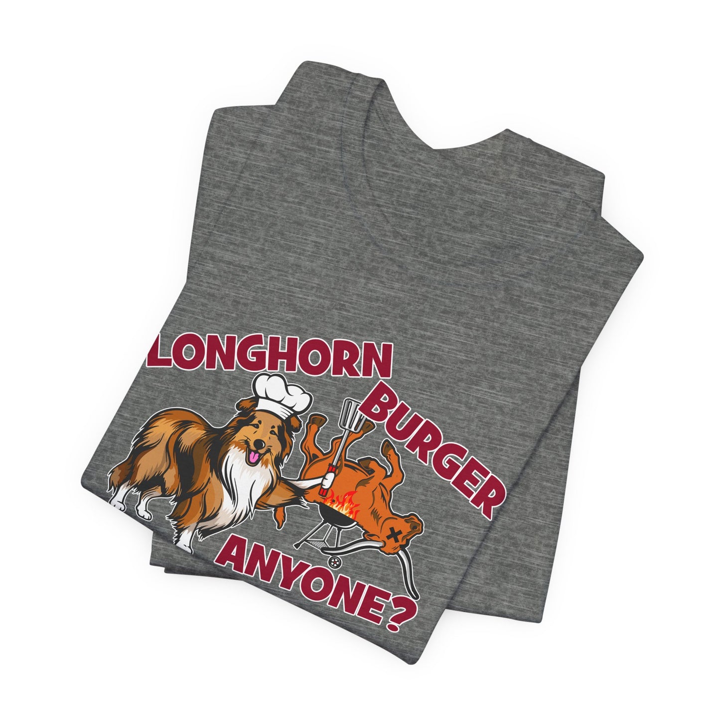 Longhorn Burger Anyone? (for A&M fans) - Unisex Jersey Short Sleeve Tee
