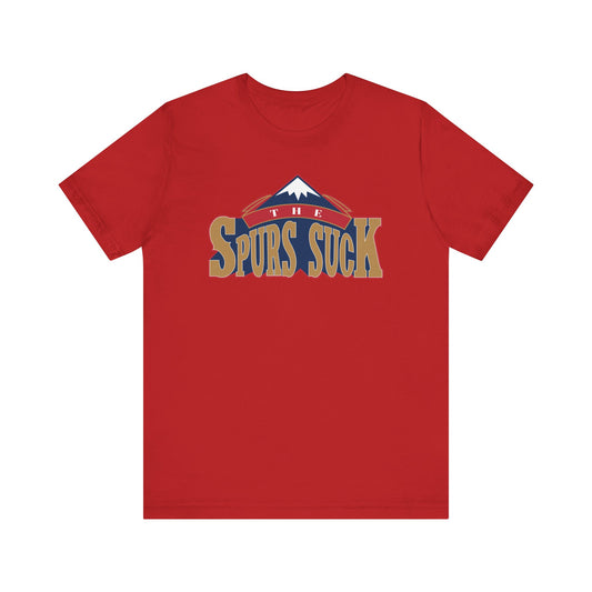 The Spuhrz Suck (for Denver fans) - Unisex Jersey Short Sleeve Tee