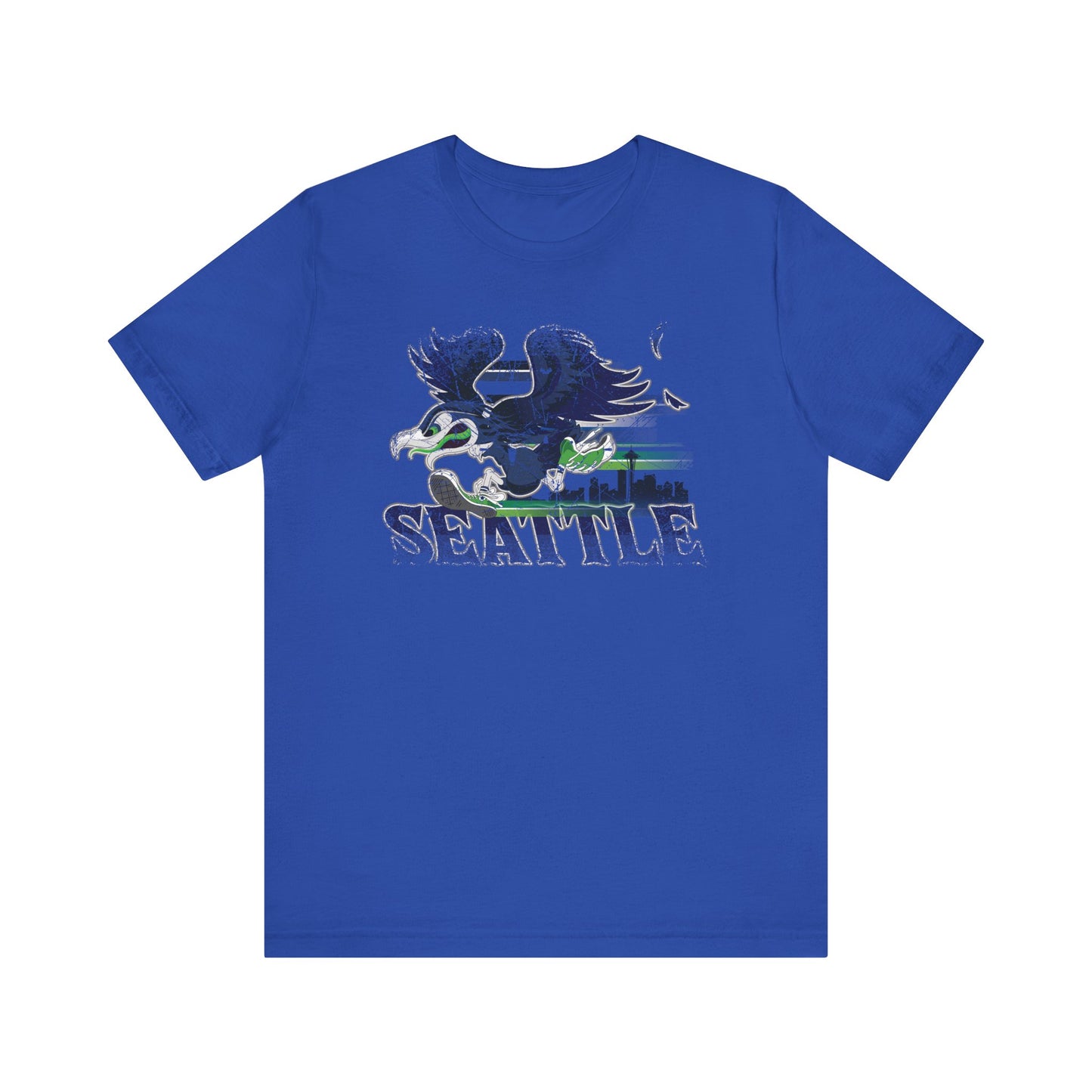 Gas Pump Seahawk (for Seattle fans) - Unisex Jersey Short Sleeve Tee