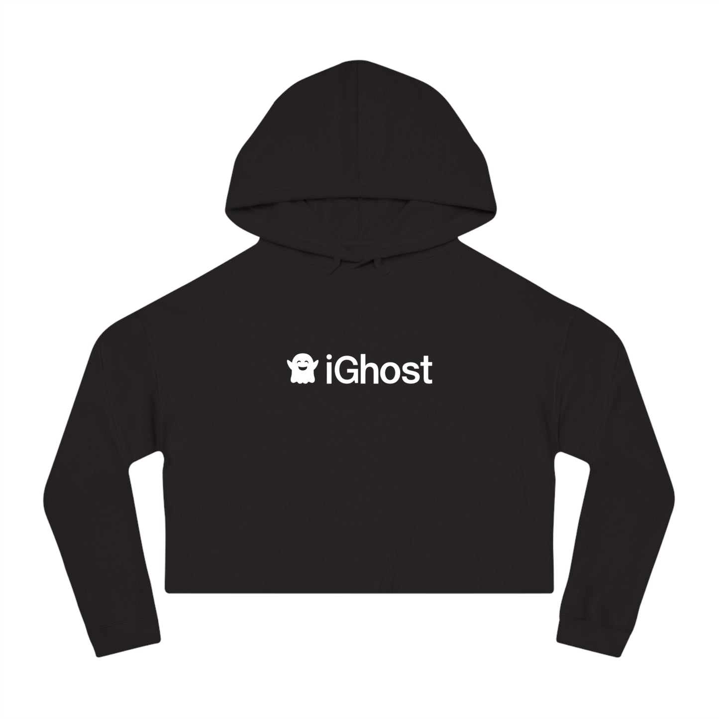 iGhost Logo - Women’s Cropped Hooded Sweatshirt