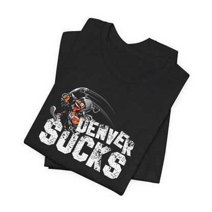 Denver Sux (for Las Vegas fans) - Unisex Jersey Short Sleeve Tee