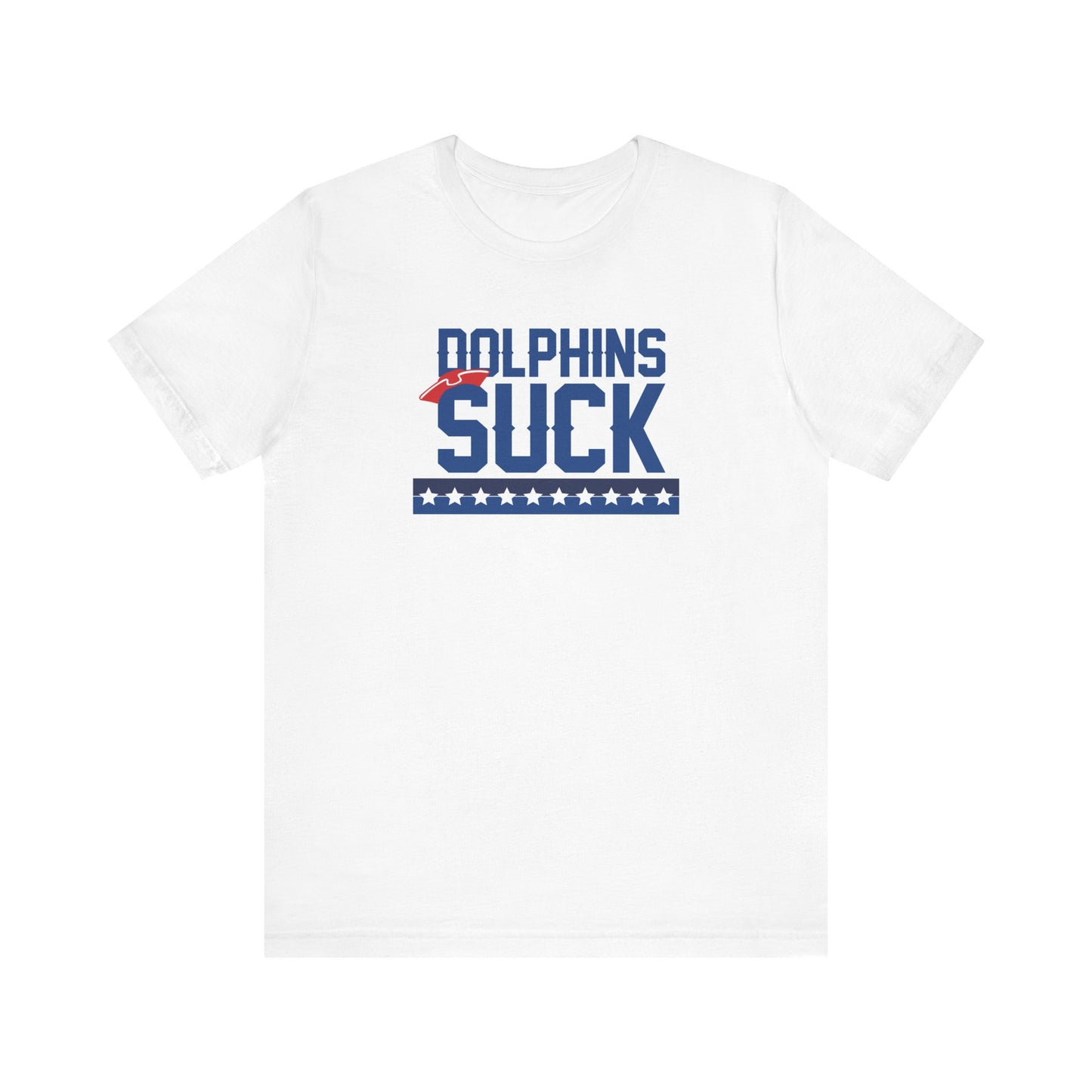 Shiny Mammal Fish Suck (for New England fans) - Unisex Jersey Short Sleeve Tee