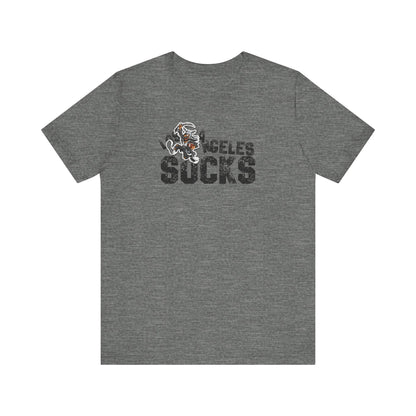 L.A. sux (for Las Vegas fans) - Unisex Jersey Short Sleeve Tee