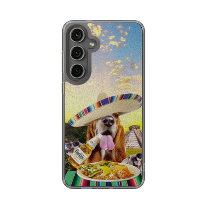 Basset Hound Eating Mexican Cuisine In Mexico - Clear Case