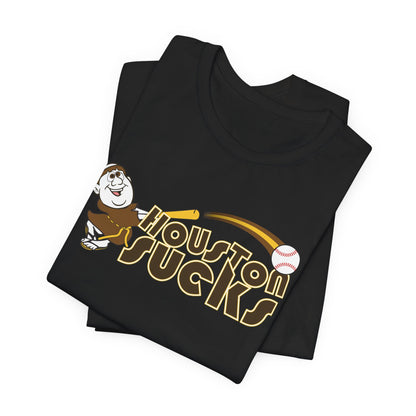Houston Sucks! (Padres fan art) - Unisex Jersey Short Sleeve Tee