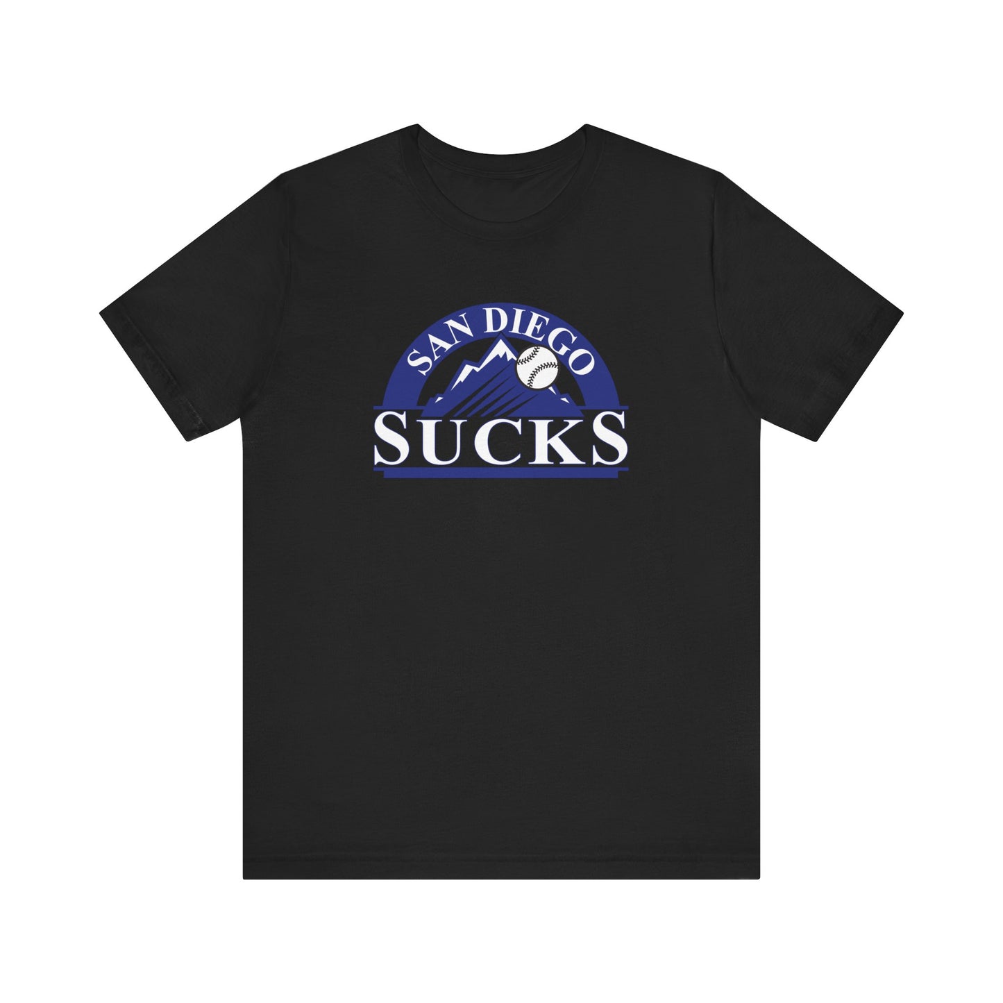 San Diego Sucks (for Colorado Rockies fans) - Unisex Jersey Short Sleeve Tee