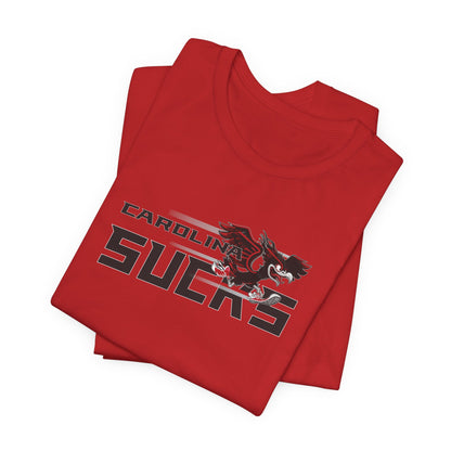 Carolina Sucks (for Atlanta fans) - Unisex Jersey Short Sleeve Tee