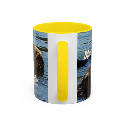 Sea Otter Raft (Morro Bay) Coffee Mug — Cute Sea Otter Accent Ceramic Mug (11/15oz)