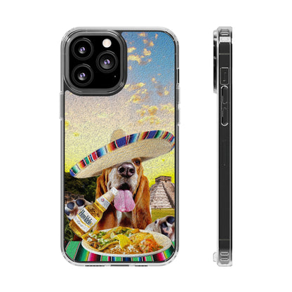 Basset Hound Eating Mexican Cuisine In Mexico - Clear Case